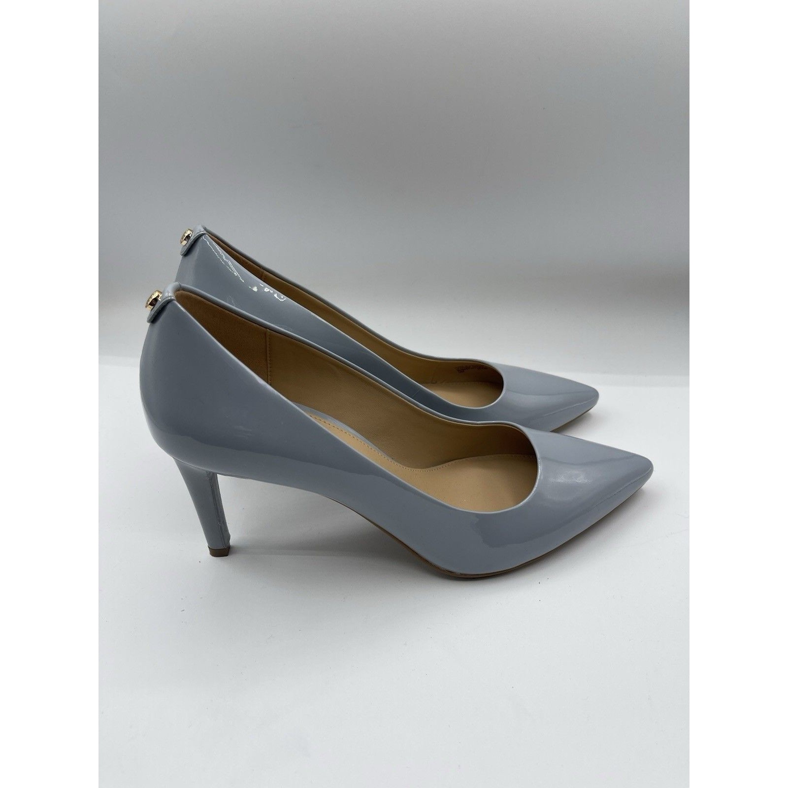 Michael Kors Pumps Women Blue Patten Leather Preppy Boho Wedding Work Sz 10 New